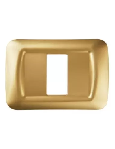 Gewiss GW22661 Sistema superior placa de 1 lugar oro antiguo